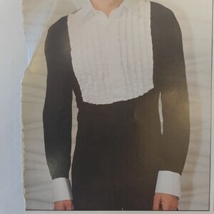 Elegant Black and White Men's Shirt